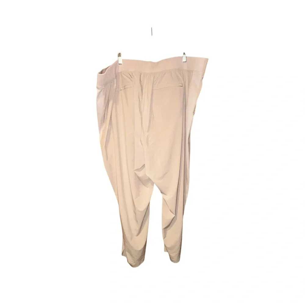 Athleta Womens Plus Brooklyn Ankle Pants Tan Size 26‎ Stretch Lightweight Travel